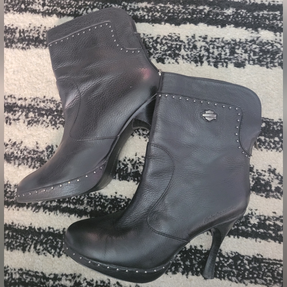 Harley Davidson Booties Size 9